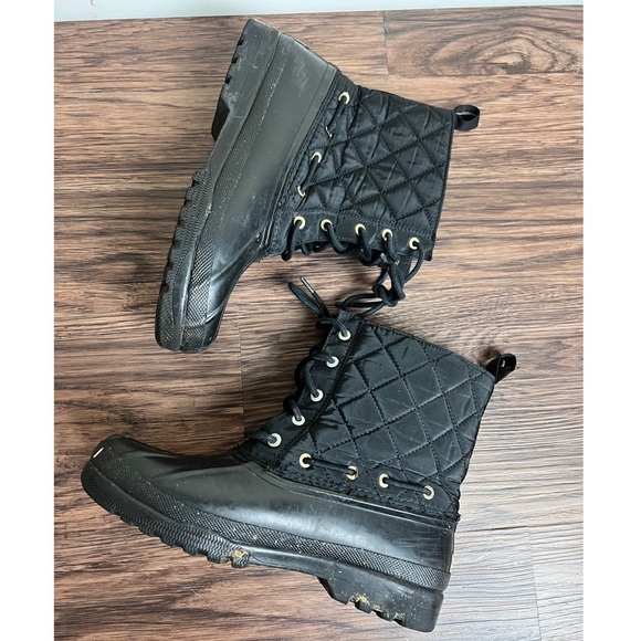 Sperry Top-Sider Gosling Quilted Duck Boots Size 8 Black 9289067 - Picture 8 of 11